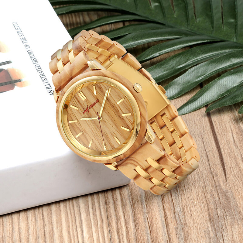 Couple Watches for Lovers Luxury Wood Watch Mens Fashion Wooden Women Dress Clocks Gifts for Valentine's Day Relogio de casal