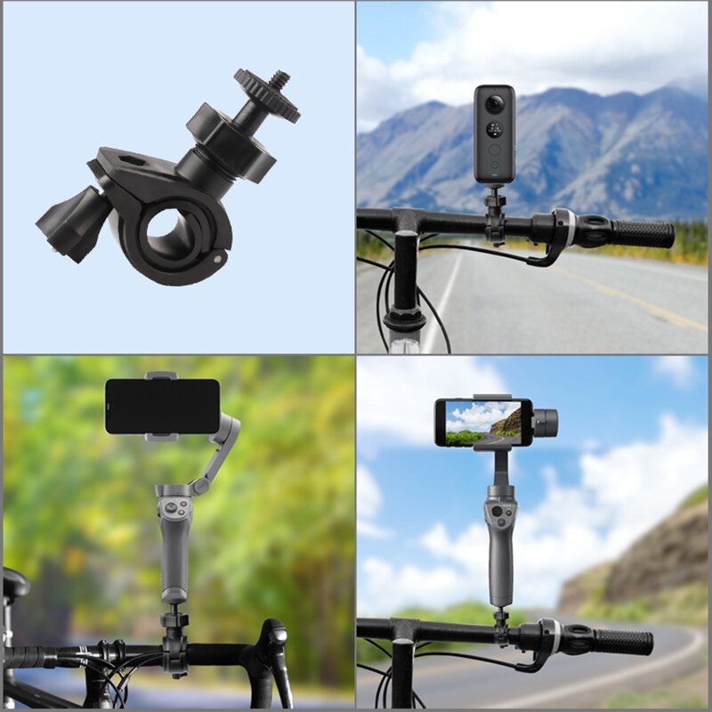 จักรยานแบบพกพาผู้ถือคลิปสำหรับ Insta360 ONE X/EVO สำหรับ Insta 360 One X วิดีโอกล้องสำหรับ 360 กล้องสำหรับเดินทางกลางแจ้ง