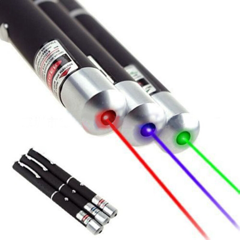 Tri-color lanterna laser caneta led lanterna feixe de alta feixe indicador laser lanterna led tocha para ensinar entretenimento animal de estimação