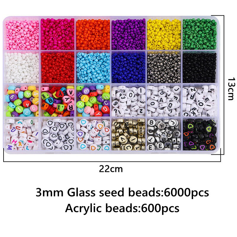 10 colori assortite con scatola contenitore per fai da te per creare bracciali gioielli 600 perline in vetro a forma di lume rotonde da 8 mm collane Yesland 