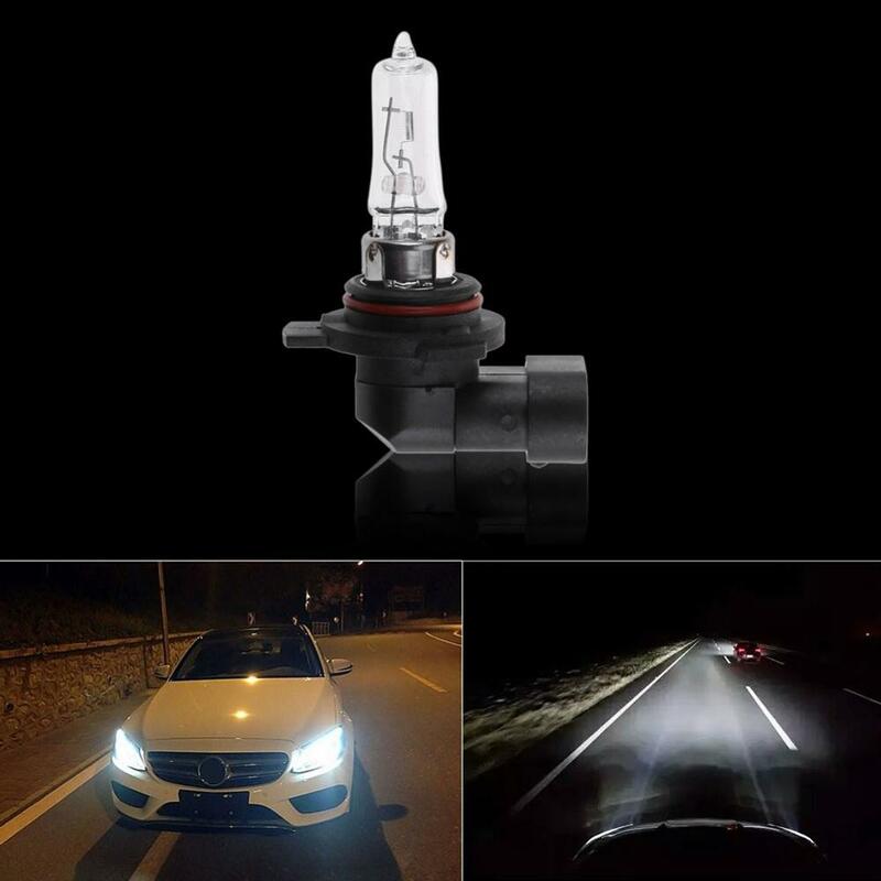 Hir2-lâmpada de farol automotiva 12v 55w, 9012 k, acessório para carro, luz de feixe alto/baixo, branca transparente