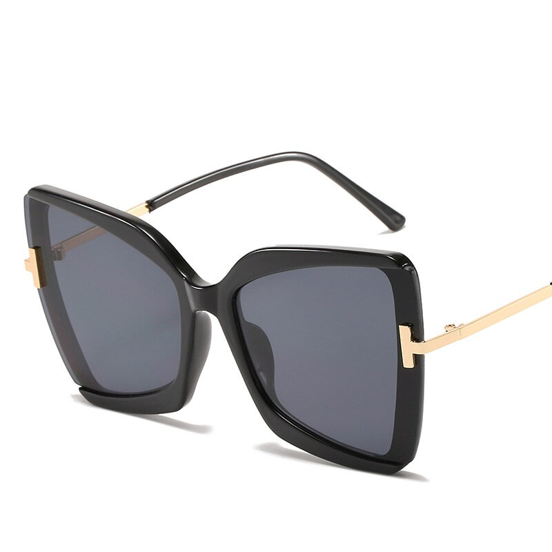 LONSY Vintage Oversize kwadratowy prostokąt okulary przeciwsłoneczne damskie luksusowa marka projekt Retro okulary przeciwsłoneczne damskie Gafas óculos De Sol