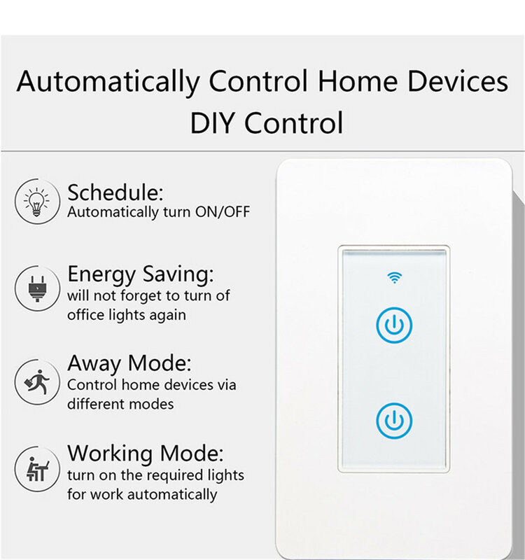 Пульт дистанционного управления для Smart Life, 2/4/6 кнопок, Wi-Fi, Alexa, Google Home