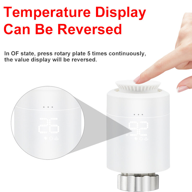 Válvula termostática programable para radiador, controlador de temperatura compatible con Alexa, Tuya Smart ZigBee, TRV