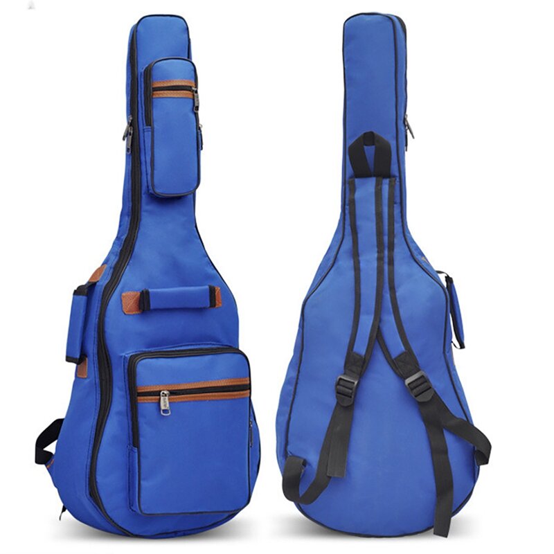 DUOER custodia per chitarra borsa per chitarra zaino in spugna impermeabile spesso traspirante per chitarra da 36-38 pollici