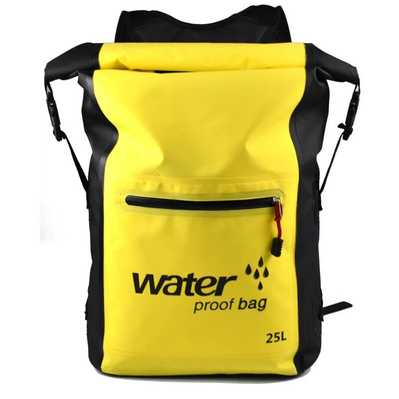 Bolsa seca impermeável portátil de 25l, bolsa à prova d'água para armazenamento de natação, reservatório, caiaque, canoa, camping, kits de viagem, bolsa flutuante de drift