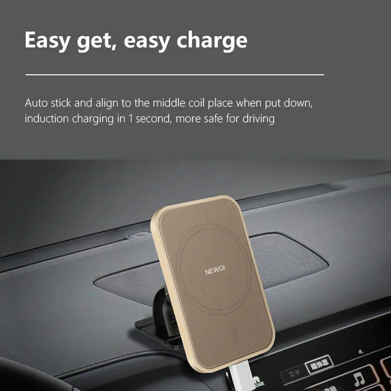 15w Magnetic Car Wireless Charger Fast Charging Car Mount Air Vent Phone Stand For Iphone 12 ProMax 12Mini Magnet Car Holder