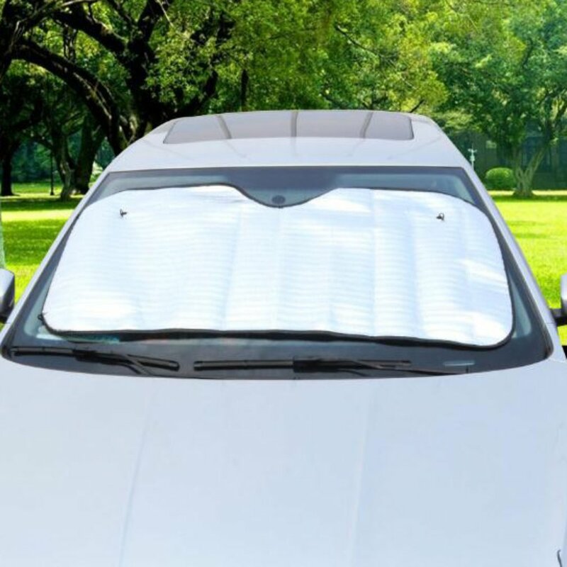 Carro único-face pára-sol janela da frente do carro sun sombra folha de alumínio isolamento sun bloco janela pára-brisa capa