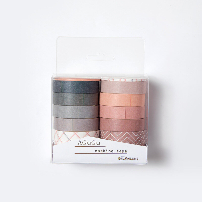 10 unids/pack Vintage Inglaterra estilo Washi cinta bricolaje decoración planificador de colección de recortes Etiqueta de cinta adhesiva de La etiqueta engomada de papelería