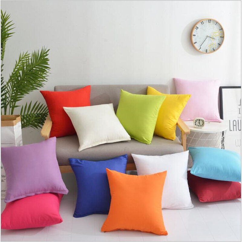 12 Colors Pillow Cover Velvet Cushion Cover For Living Room Sofa 45*45 Kussenhoes Blue Home Decorative Housse De Coussin
