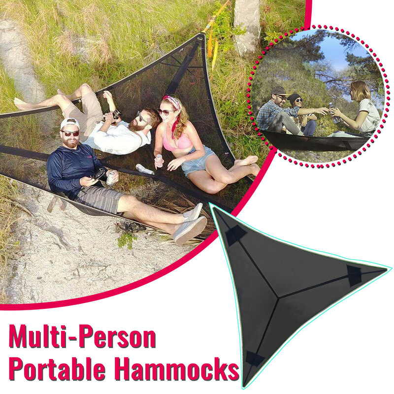 2021Multi-Person Portable Hangmatten Multi Persoon Hangmat Draagbare Antenne Campin Revolutionaire Giant Antenne Camping Hangmatten