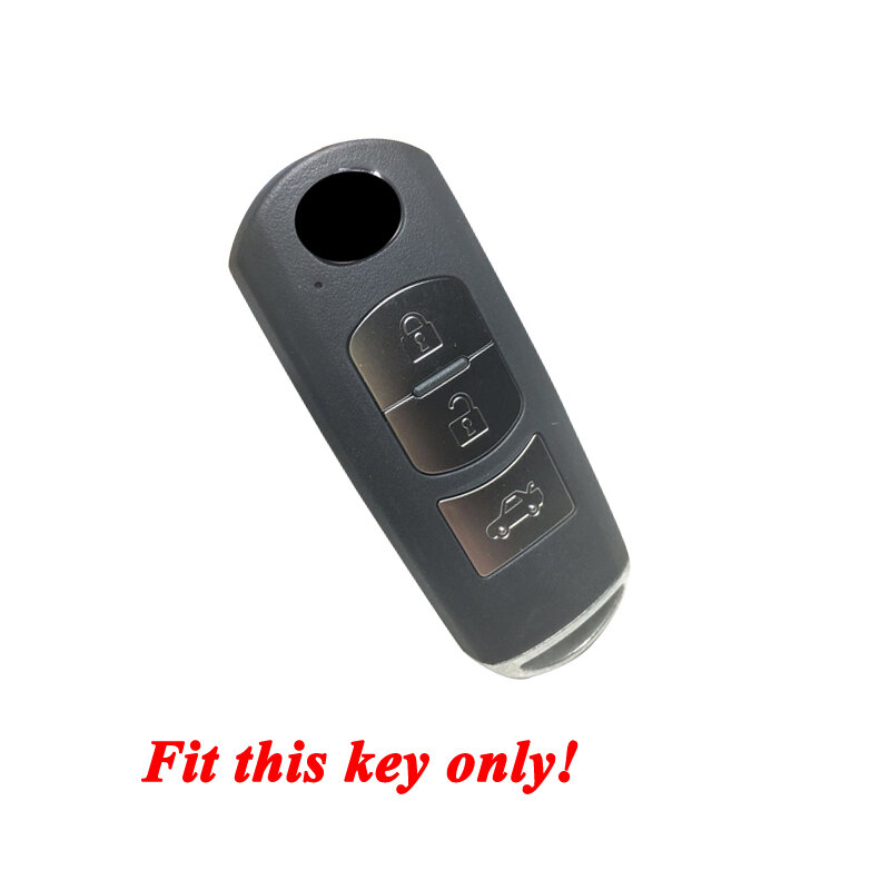 Silikonowy gumowy klucz obudowa pilota pokrywa zestaw czepków rękaw skóry dla Mazda 2 3 5 6 8 Atenza CX5 CX-7 CX-9 MX-5 RX smart 3 przycisk