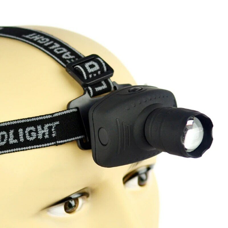 Mini linterna frontal LED de 2000 lúmenes con 3 modos de zoom, linterna para cabeza impermeable para exteriores, Camping, pesca nocturna