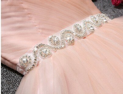 2020 neue Mode Frauen Abendkleid Ärmel Weg Von der Schulter Schatz Perlen Schärpen Sexy Prom Kleider