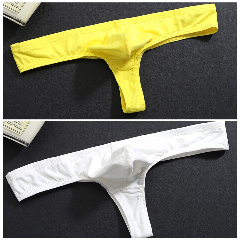 Mannen Sexy Onder Dragen Thong Lage Taille Solid Shorts Verhoogde Ondergoed Katoenen T Mannen Ondergoed Slipje Homo Ondergoed