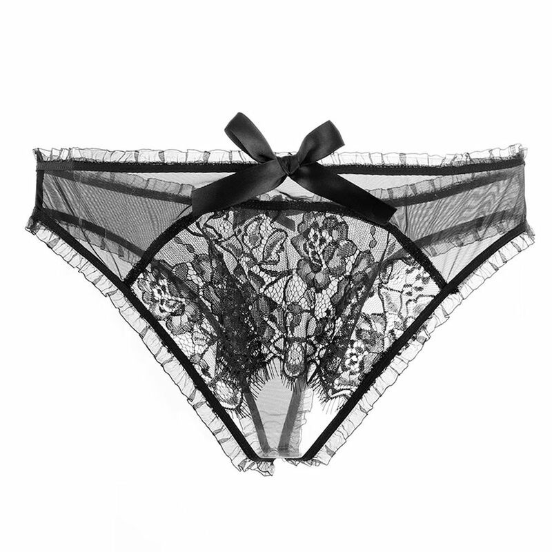 Sexy Lingerie Women's Underwear G-string Women Panties Thong For Sex Lace Garter Temptation Sexy Crotchless Open Crotch Panties
