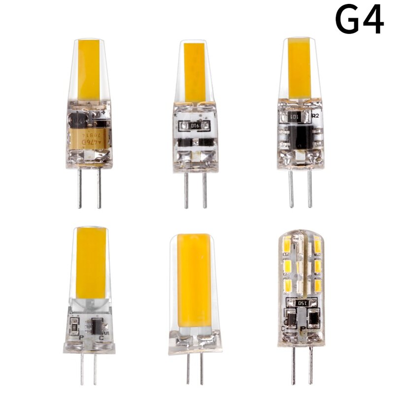 LED G4 G9 المصباح الكهربي التيار المتناوب/تيار مستمر يعتم 12 فولت 220 فولت 3 واط 6 واط COB SMD LED أضواء الإضاءة استبدال الهالوجين الأضواء الثريا