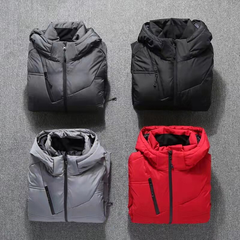 2021 Winter Mode Marke Ultra Licht Ente Unten Jacke Mens Koreanische Streetwear Feder Mäntel Stehkragen Warme Männer Kleidung