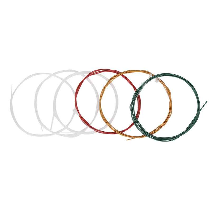 Цветные радужные акустические классические струны IRIN C105 с нейлоновым сердечником и цветным покрытием из медного сплава, 6 шт./компл. (.028-.043)
