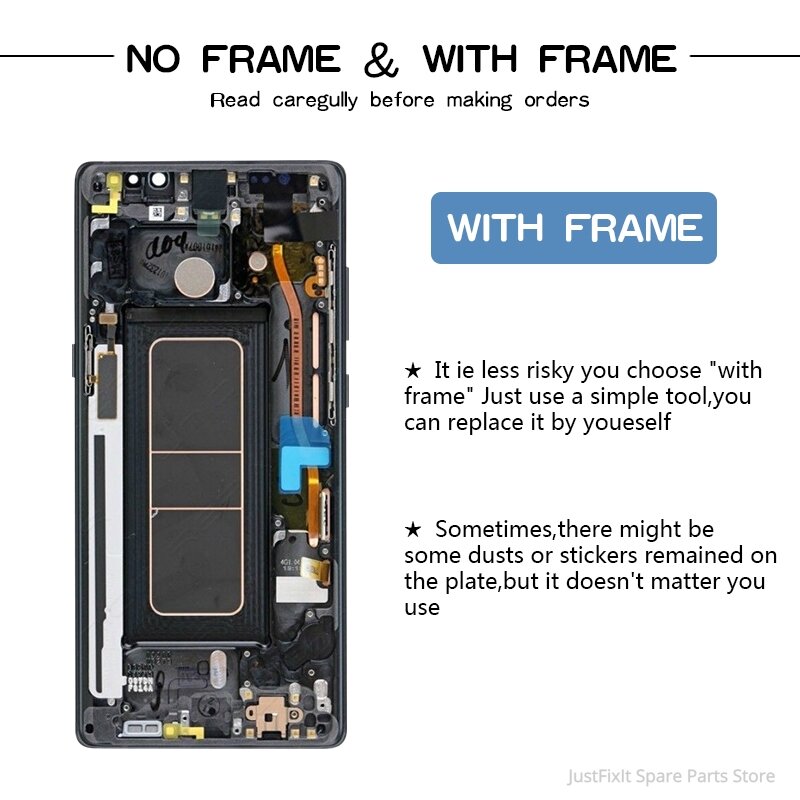 Samsung Galaxy Note8 Note 8 N9500 N950FD N950U Defect Lcd Display Touch Screen Digitizer Assembly 6.3" Super Amoled