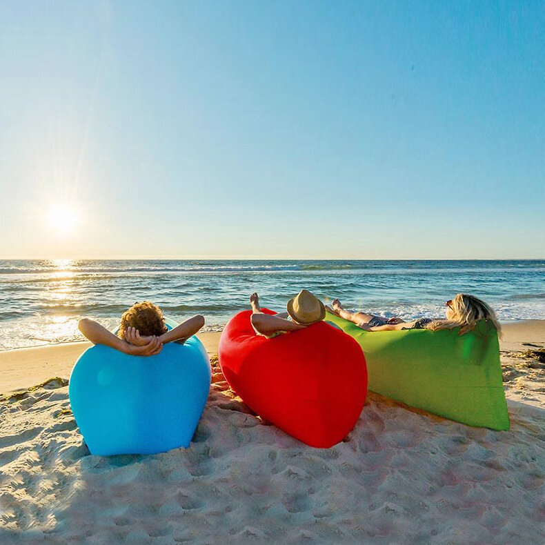 Canapé gonflable de Camping, sac de couchage, canapé paresseux Ultra léger, lit à Air, inclinable, équipement de Camping de plage