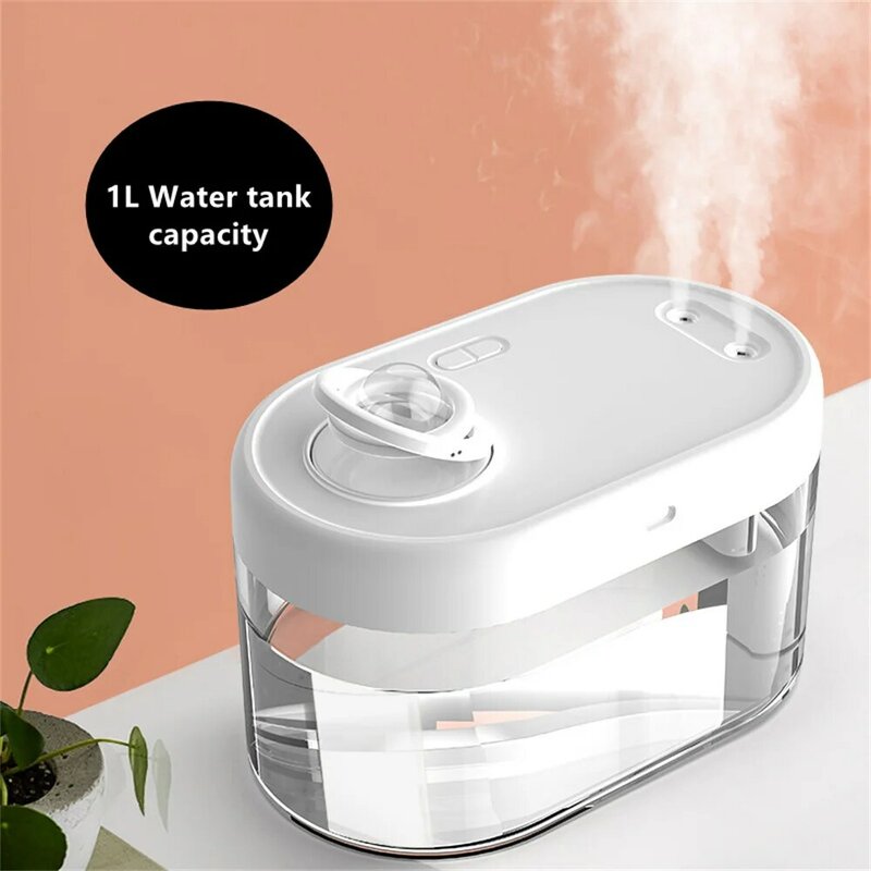 1000ml Wireless Diffuser Mute Air Humidifier Portable Aroma Diffuser 2000mAh Battery Rechargeable Essential Oil Mist Maker Home