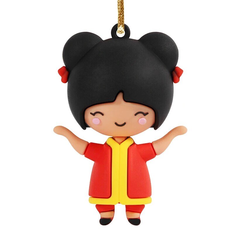 Chinese Spring Festival Ornaments Decoration Lantern Corn Boy Girl FU Hanging Tassels for Home Decor 2022 New Year Gift