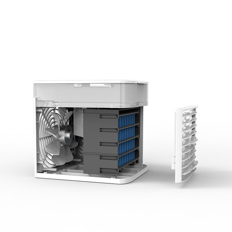 Refrigerador de ar portátil doméstico multifuncional umidificador purificador usb desktop ventilador ar condicionado com lâmpada uv germicida