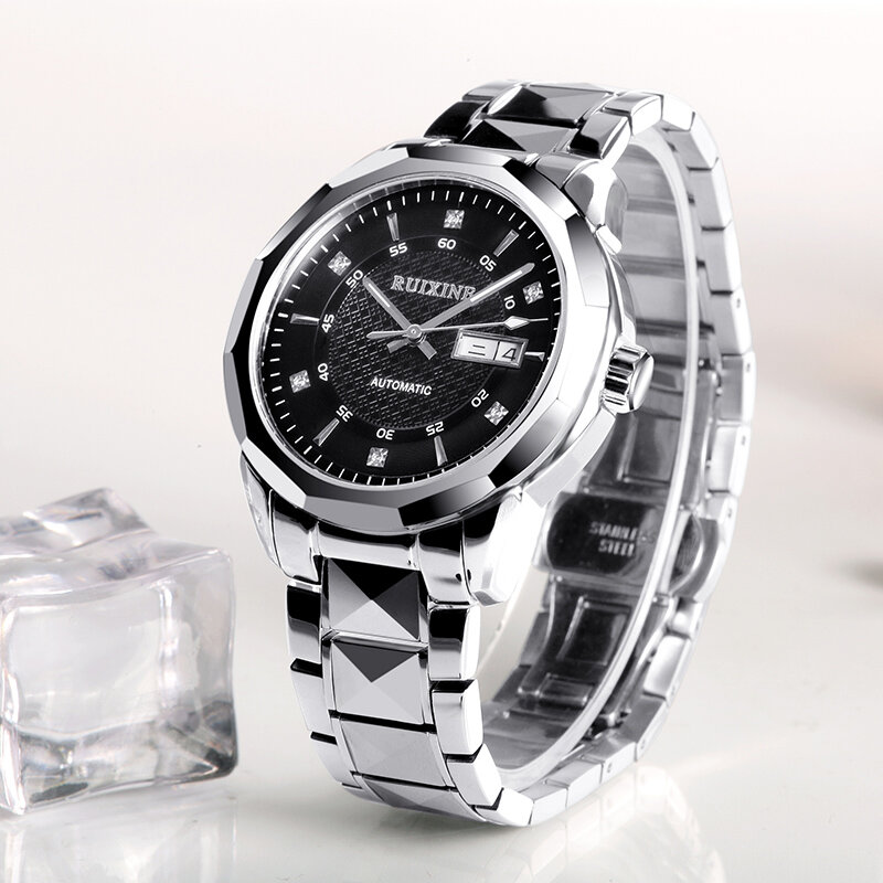 Высококачественный роскошный браслет из нержавеющей стали задние водонепроницаемые часы