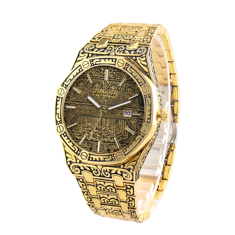 Shifenmei mężczyźni zegarki 2020 luksusowej marki zegarek ze stalowym paskiem dla człowieka moda biznesowa kwarcowy zegarek złoty Relogio Masculino