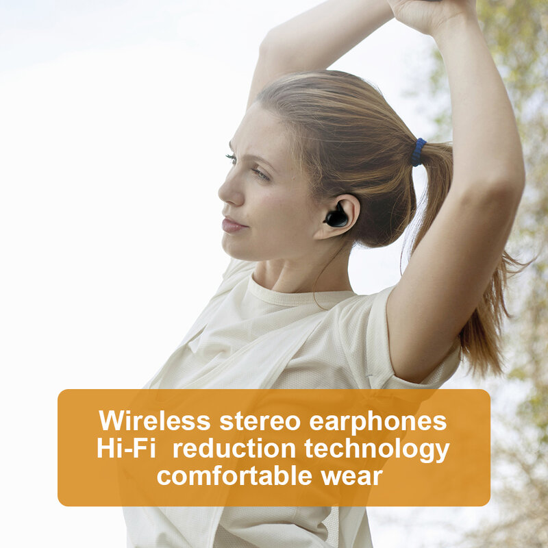 Écouteurs intra-auriculaires sans fil Bluetooth 5.0 TWS, casque d'écoute étanche avec étui de chargement, réduction du bruit