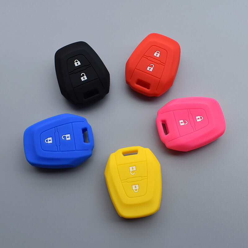 2 Button Car Key For Isuzu D-max Mux Truck Dmax Silicone Rubber protect Case Cover shell set Accessory