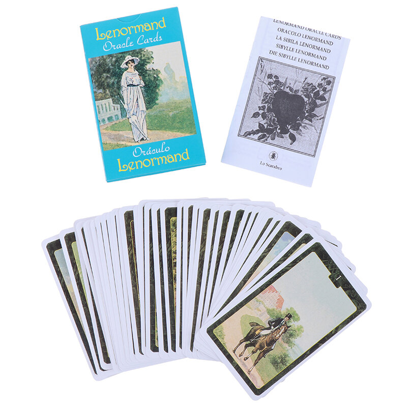 2020 Lenormand Oracle Karten Deck Durable Tarot Karten Beratung Divination Fate Bord Spiel Für Frauen mit a Englisch papier manuelle