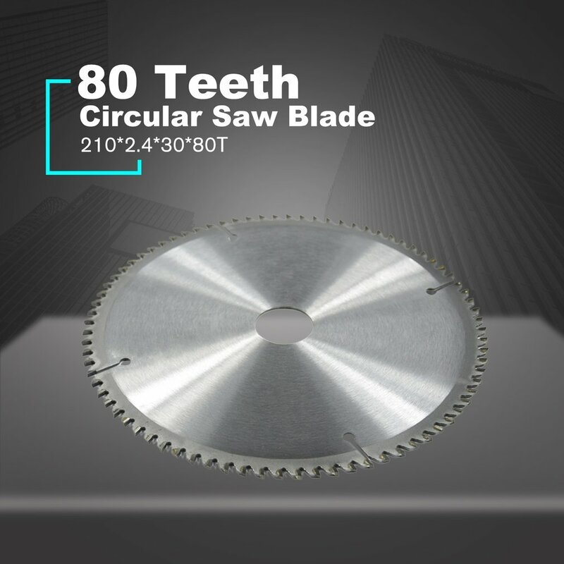 1pc 210mm 80T TCT Circular Saw Blade  Wheel Discs TCT Alloy Woodworking Multifunctional Saw Blade For Wood Metal Cutting