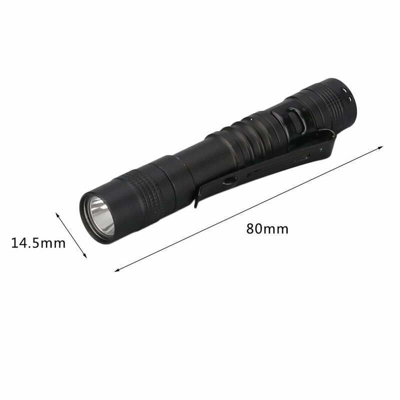 Mini linterna portátil de 2000LM para acampada y caza, luz LED impermeable con batería AAA, potente