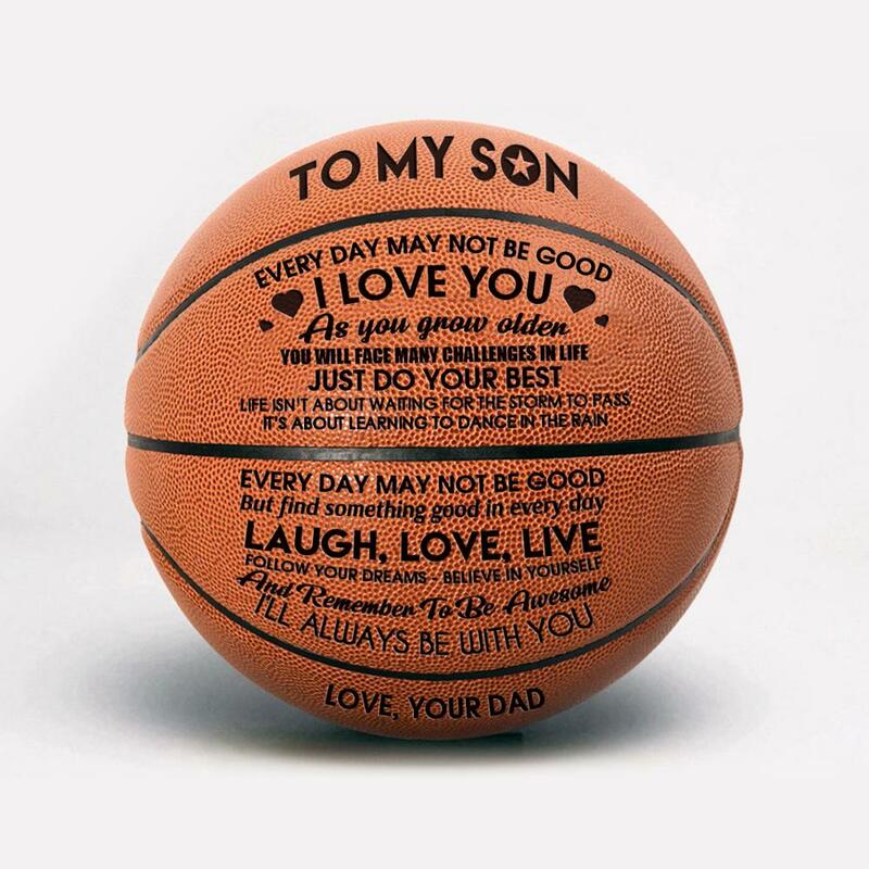 Pelota de baloncesto de mamá y papá para mi hijo, venta al por mayor o al por menor, barata, tamaño oficial 7, con bolsa de Red + aguja