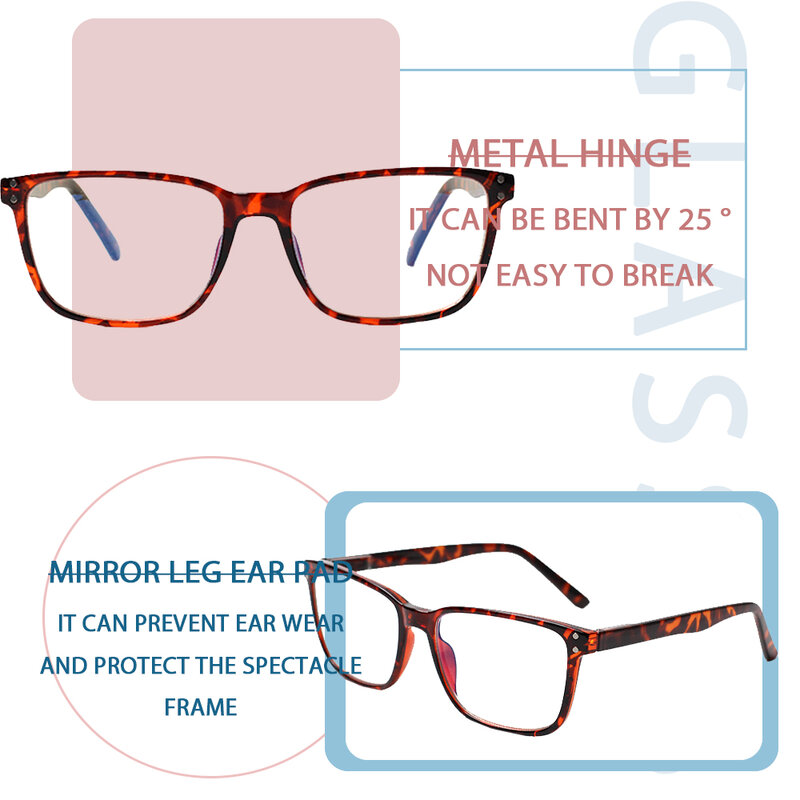 Boncamor-gafas clásicas con bisagra de resorte para hombre y mujer, anteojos cómodos para presbicia, HD, lector, dioptrías 0-600