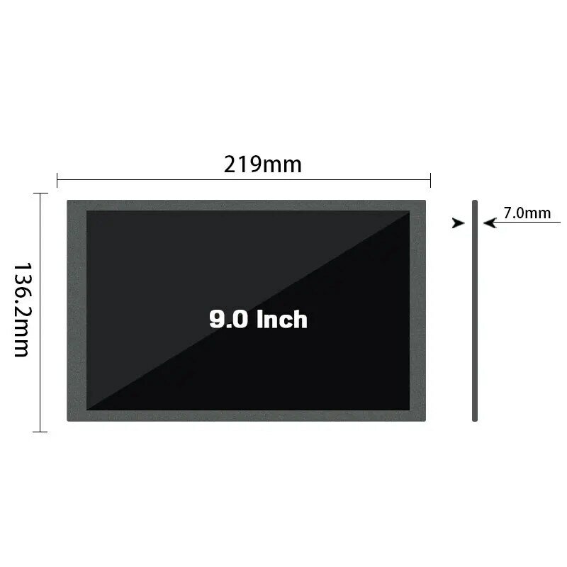 Oryginalny 9 Cal LVDS LCD ekran AA090ME01 rozdzielczość 800*480 jasność 400 kontrast 900:1