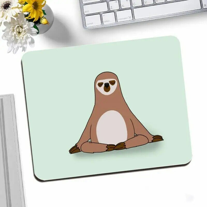 Sloth animais bonitos única almofada de mesa jogo mousepad desktop mousepad jogo pequeno tapete de teclado 25x20cm