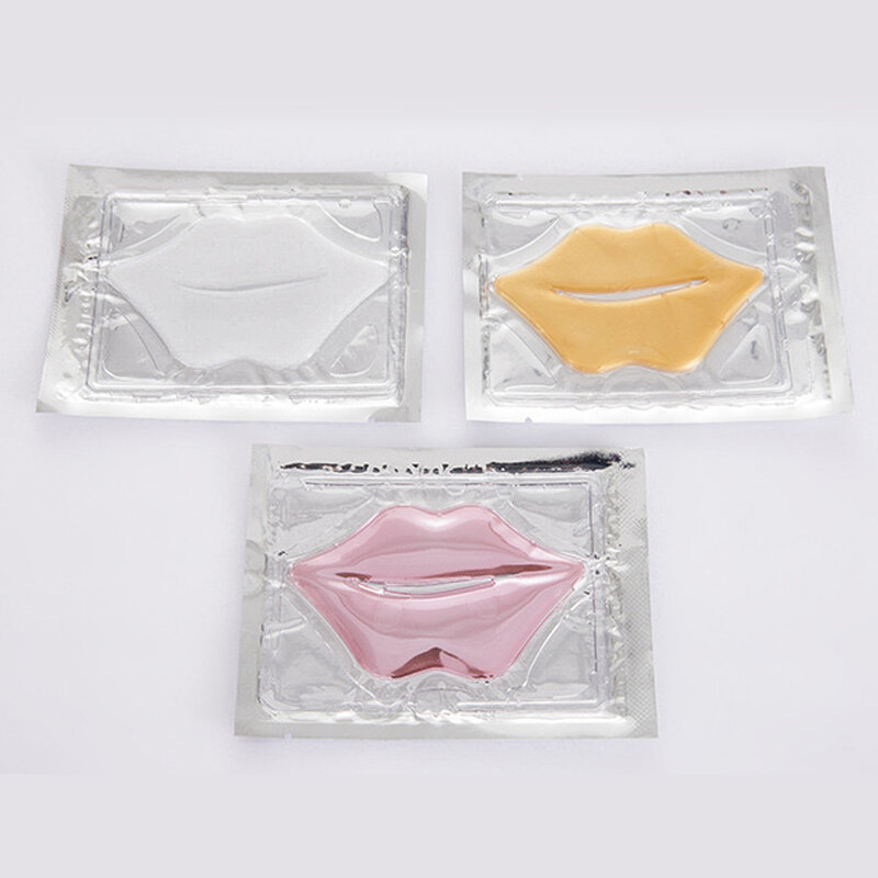 Hot Lip Masker Gold Crystal Collageen Anti-Aging Rimpel Pad Lippen Maskers Peel Off Blijvende Hydraterende Voeden Lippen Care TSLM1