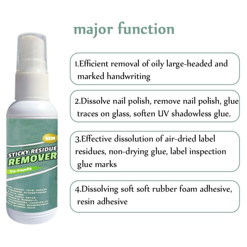 Kleverige Residu Remover Spray Multifunctionele Quick Gemakkelijk Sticker Remover Cleaner Auto Glas Label Cleaner Lijm Lijm Spray