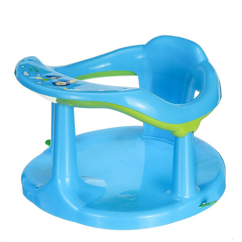 Asiento de baño para bebé, silla de succión antideslizante con borde redondo, reposabrazos seguro, fácil de instalar, para bañera