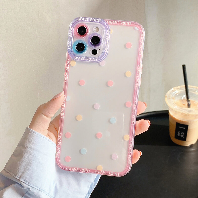 Cute Colorful Phone Case For iPhone 13 Pro Max Cases For iPhone 13 12 11 Pro Max XS Max XR X 7 8 Plus Coque Soft TPU Back Cover