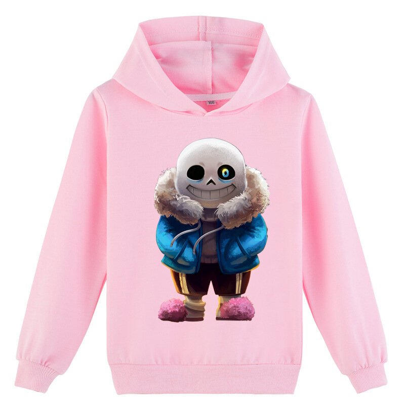 Penjualan Laris Hoodie Pakaian Anak Kartun Lucu untuk Anak Laki-laki Sweter Musim Semi Musim Gugur Mantel Undertale Game Anak-anak Musim Semi Luar Ruangan