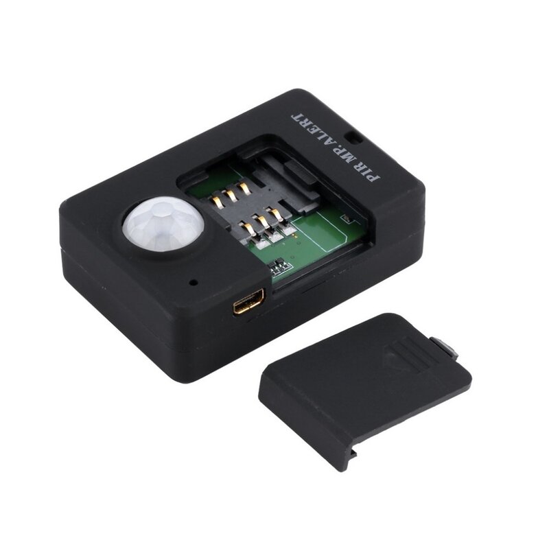 2021 Baru A9 Sensor Alarm PIR Mini GSM Inframerah Alarm Nirkabel Monitor Sensitivitas Tinggi Deteksi Gerakan Anti-pencurian Steker UE