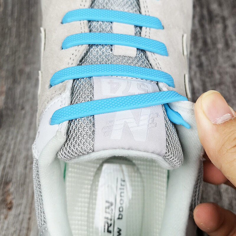 Tali Sepatu Elastis Silikon Malas Kreatif Tanpa Dasi Tali Sepatu Renda Sneaker Anak Dewasa Sepatu Cepat Renda Zapatillas