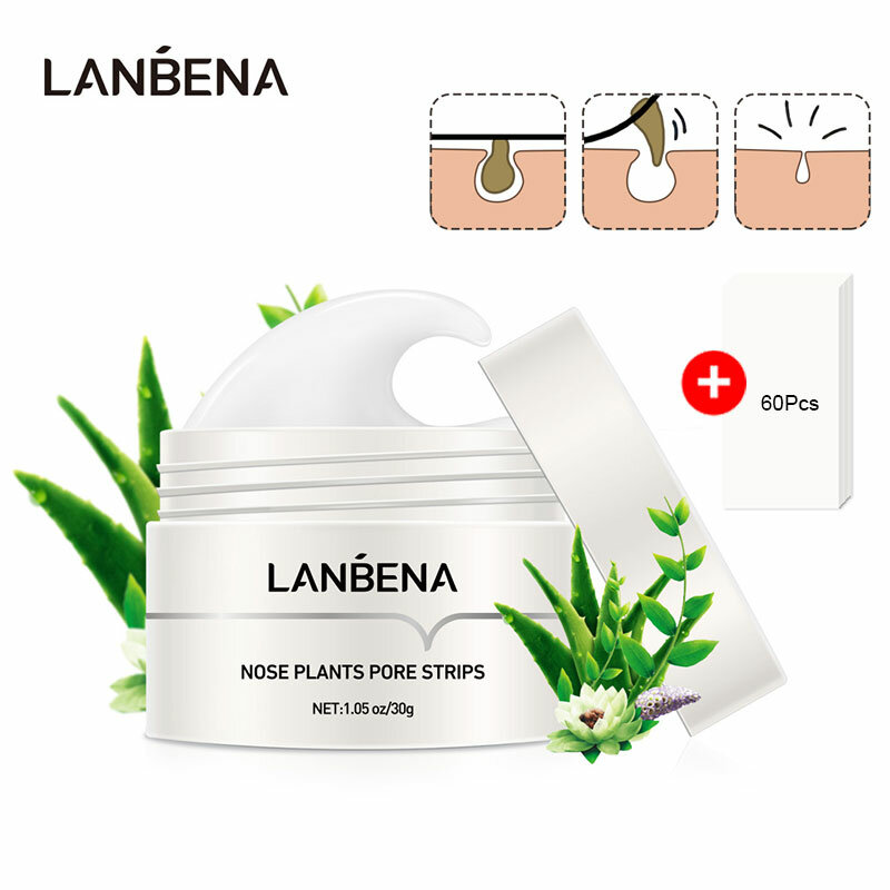 LANBENA – masque à points noirs pour le nez, bandes de pores, traitement de l'acné, contrôle du sébum, nettoyage en profondeur, soins de la peau, Zone T, 30ml