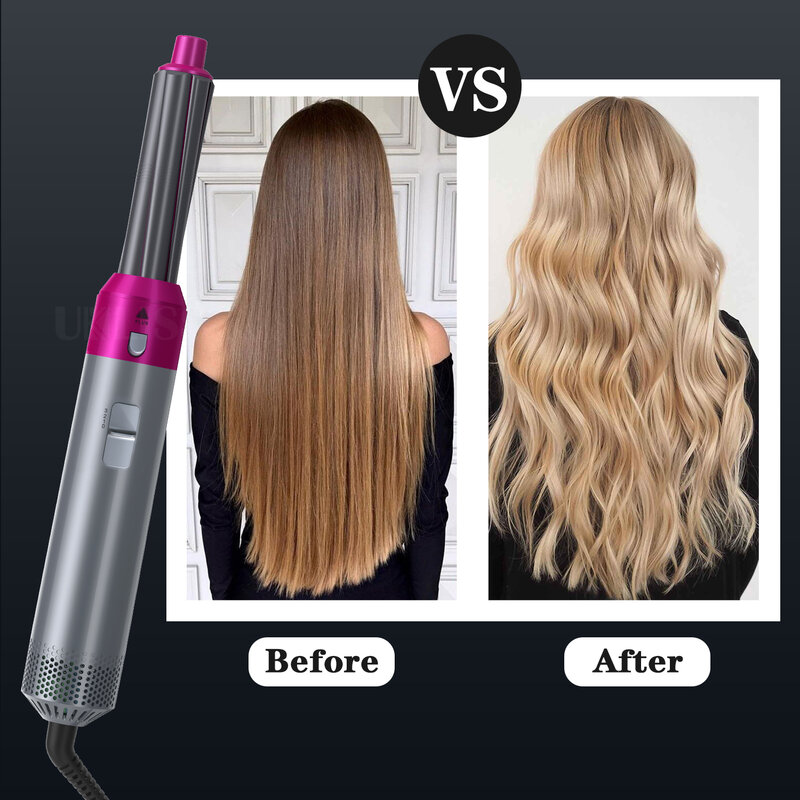 Multi funcional 5in1 secador de cabelo pente curling alisamento estilo do cabelo alisador modelador ferro ar elétrico para airwrap