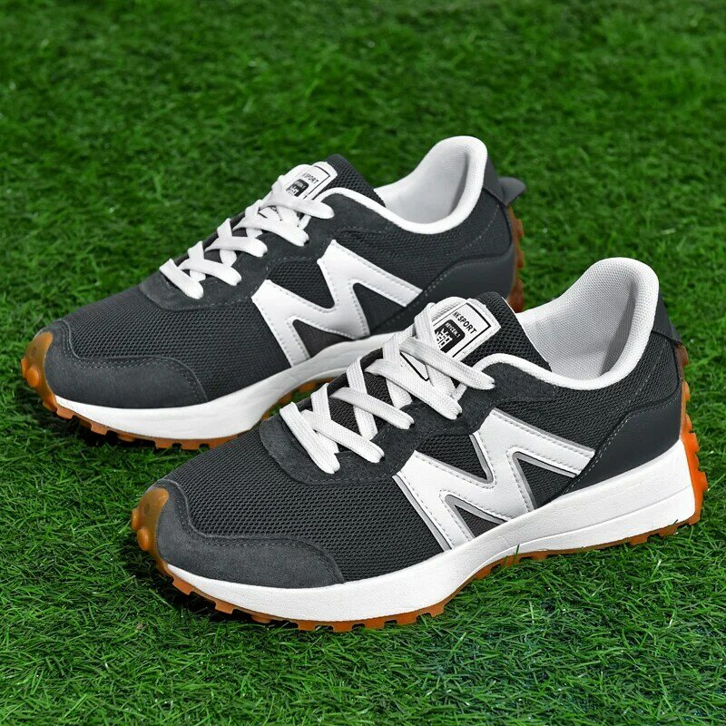 New men's leather mesh breathable sports casual shoes, fashionable men's shoes, Forrest Gump shoes, old shoes