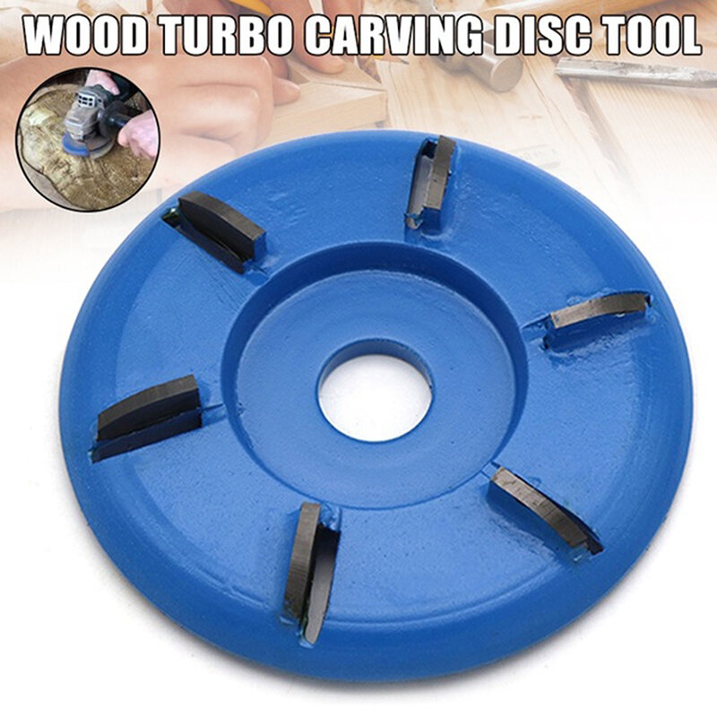 90mm Diameter 16mm Bore Three Four Six Teeth Woodworking Turbo Tea Tray Digging Wood Carving Disc Tool Milling Cutter
